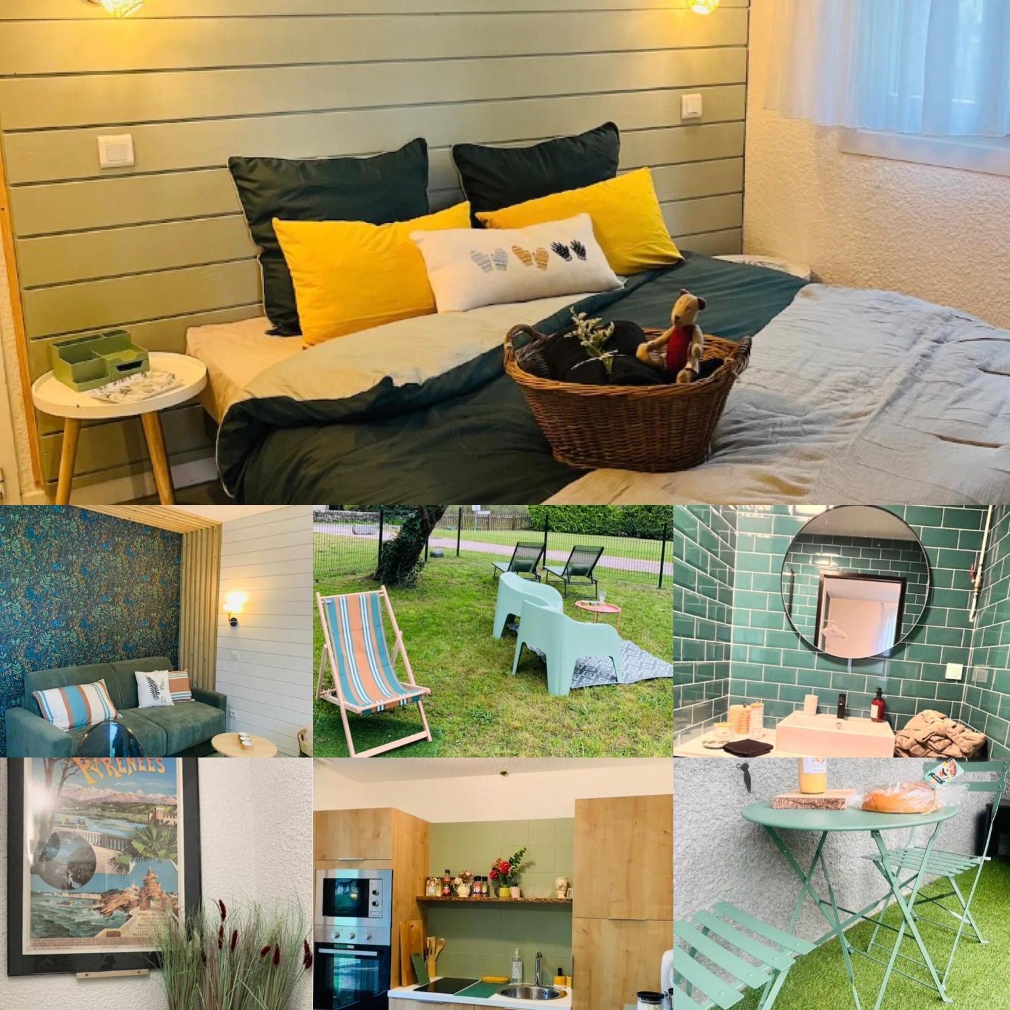 La Suite Unique - Le Jardin Sur Les Pyrenees- Vue Panoramique Montagne -Jardin Cloture Prive De 100M2-Parking-Linge De Lit Et Serviettes Compris- Bielle Εξωτερικό φωτογραφία